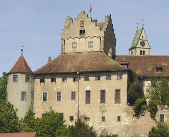 Außenansicht der Burg Meersburg