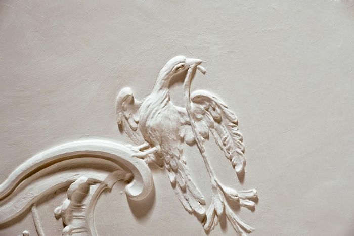 Stucco element with birds, Meersburg New Palace
