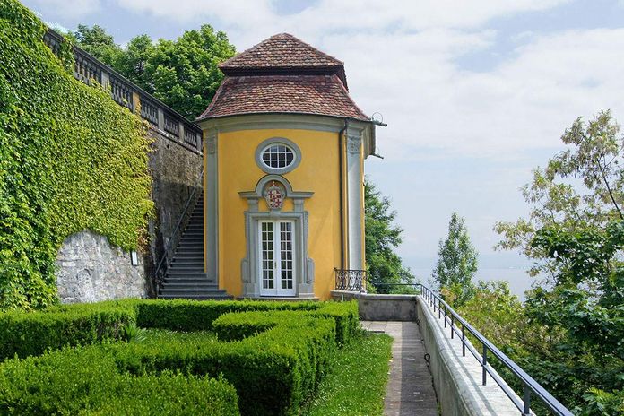 Nouveau Château de Meersburg, Vue du pavillon à thé
