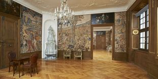 Antechamber with game table, Meersburg New Palace