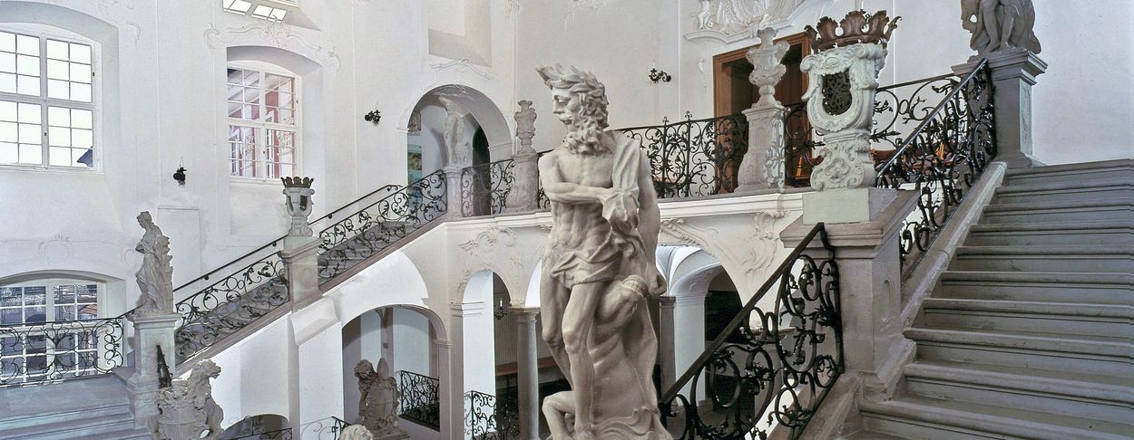 Foto: Staatliche Schlösser und Gärten Baden-Württemberg, Arnim Weischer Neues Schloss Meersburg, Treppenhaus