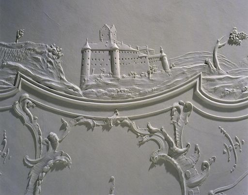 Burg Meersburg, Stuckdetail im Neuen Schloss Meersburg