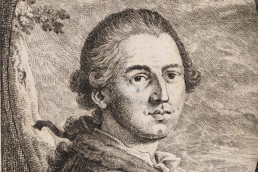 Porträt des Stuckateurs Carlo Luca Pozzi, Druckgrafik