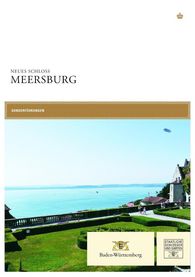 Titelbild des Sonderführungsprogramms für Neues Schloss Meersburg 