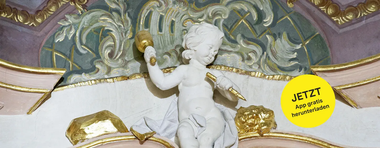 Neues Schloss Meersburg, Detail des Treppenhauses
