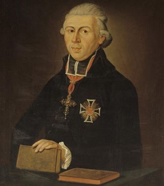 Portrait of Prince-Bishop Carl Theodor von Dalberg, oil on canvas, 1803, today in Meersburg Town Hall