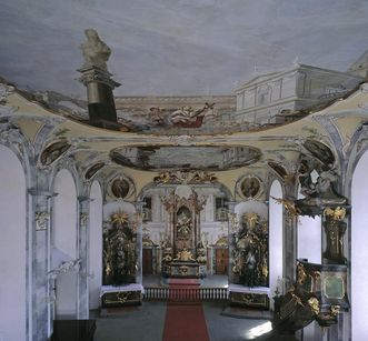 Meersburg seminary chapel with frescoes by Appiani