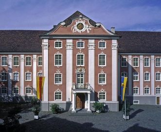 The town side of Meersburg New Palace