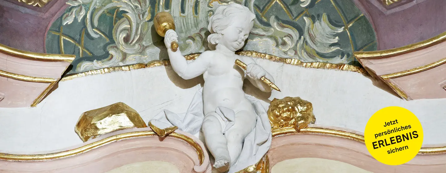 Neues Schloss Meersburg, Detail des Treppenhauses