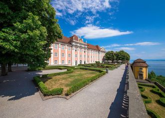 Nouveau Château de Meersburg, Vue du pavillon à thé