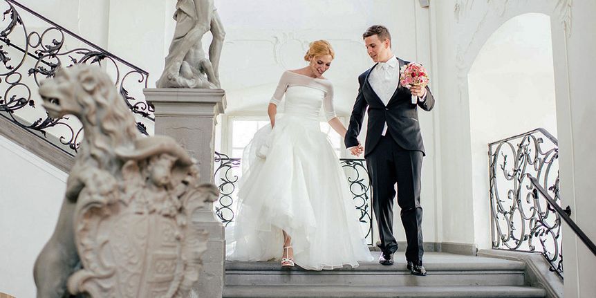 Hochzeitspaar im Neuen Schloss Meersburg