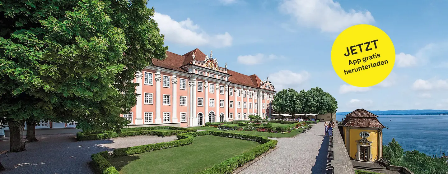 Neues Schloss Meersburg, Gartenseite