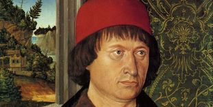 Hugo von Hohenlandenberg, zeitgenössisches Porträt, Öl auf Leinwand.